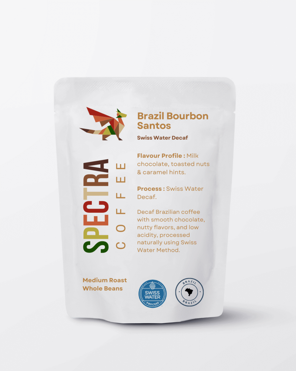 Brazil Bourbon Santos Swiss Water Decaf Coffee