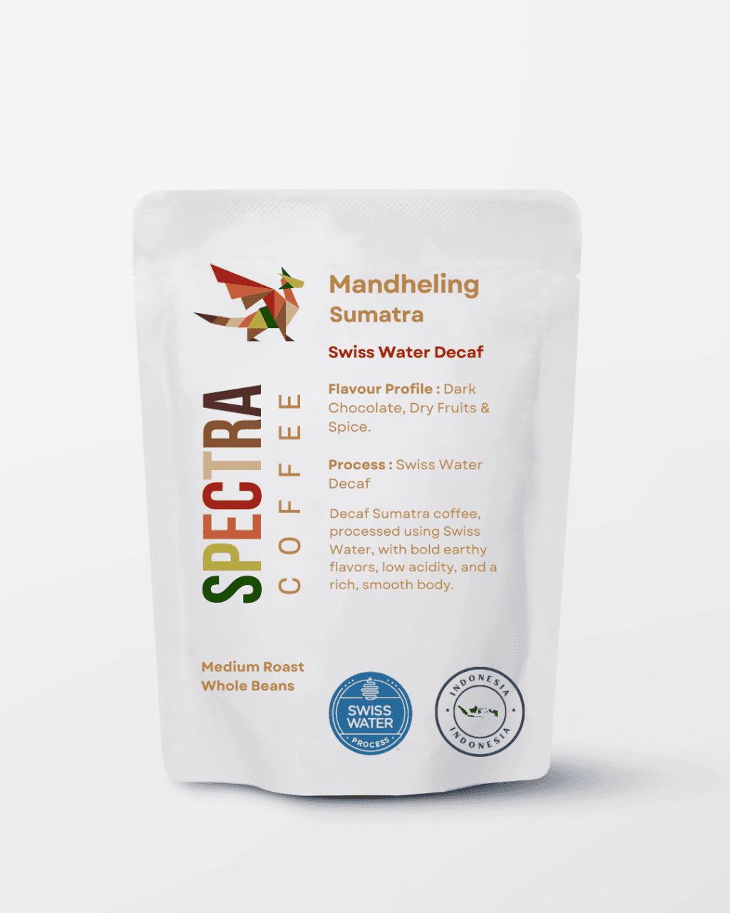 Sumatra Mandheling Swiss Water Decaf Coffee